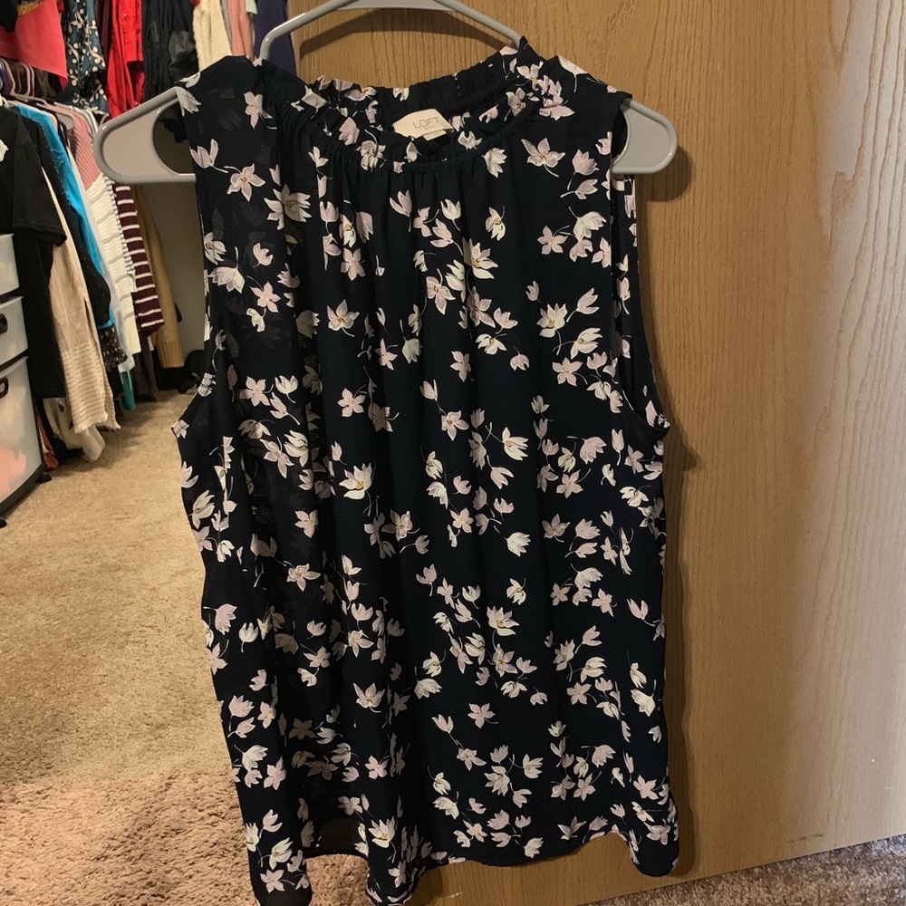 Loft Outlet Sleeveless High Neck Blouse - Large